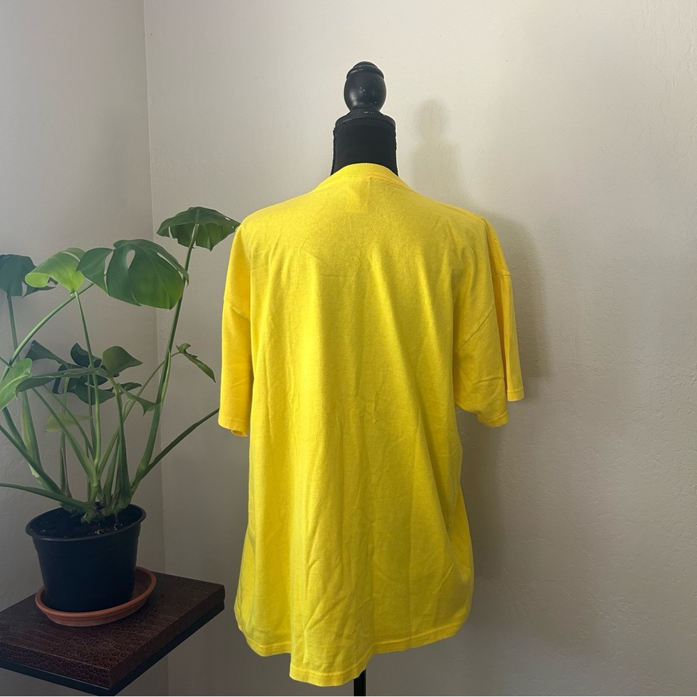 Y2K Vintage Retro Aesthetic Spam Neon Yellow Graphic Tee - Picture 9 of 12